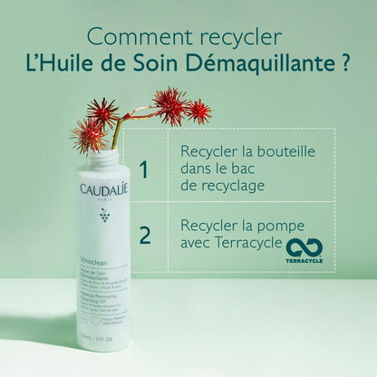 Huile de Soin Démaquillante à l'Huile d'Amande Douce + Ricin - 150ml